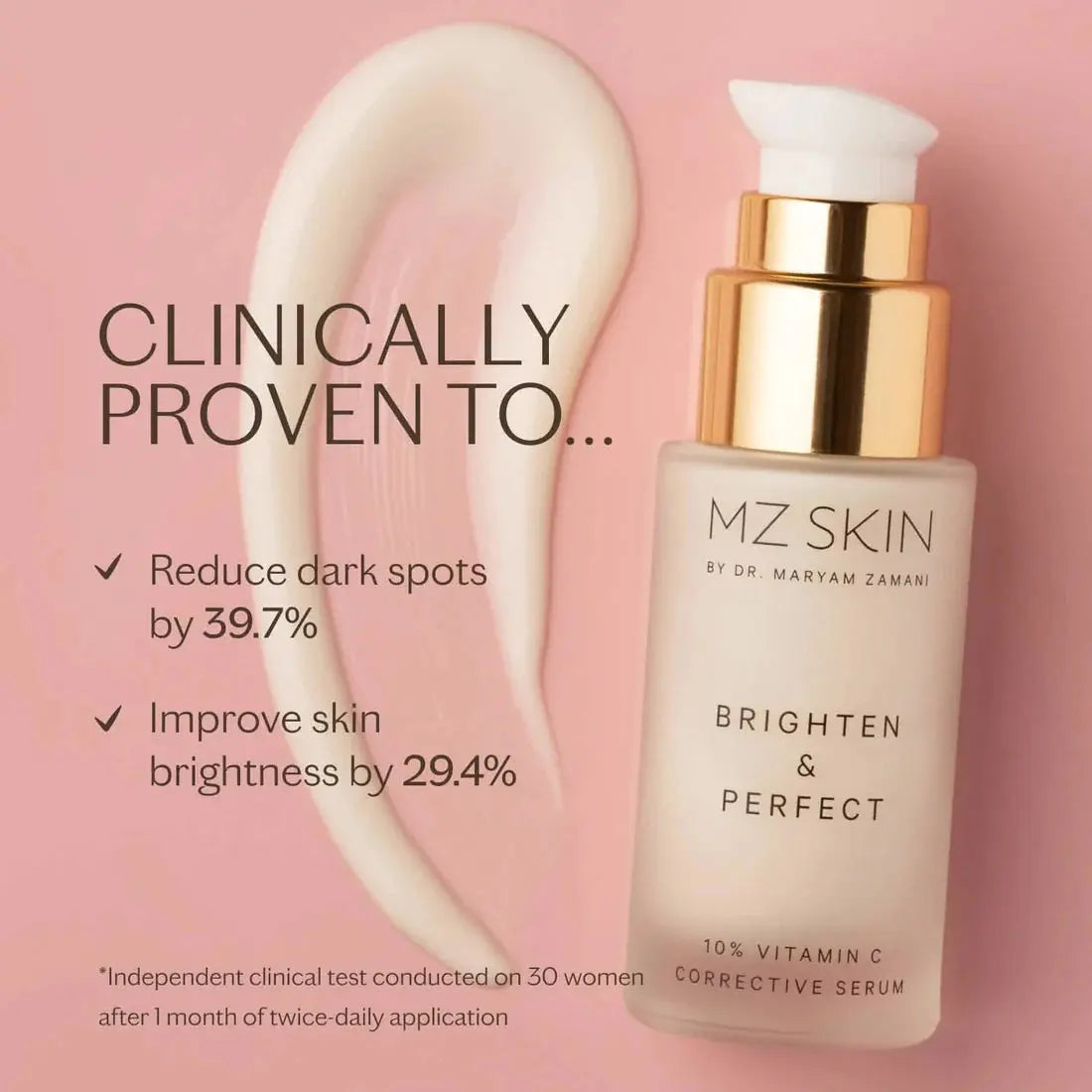 MZ SKIN Brighten & Perfect 10% Vitamin C Corrective Serum 30ml MZ SKIN