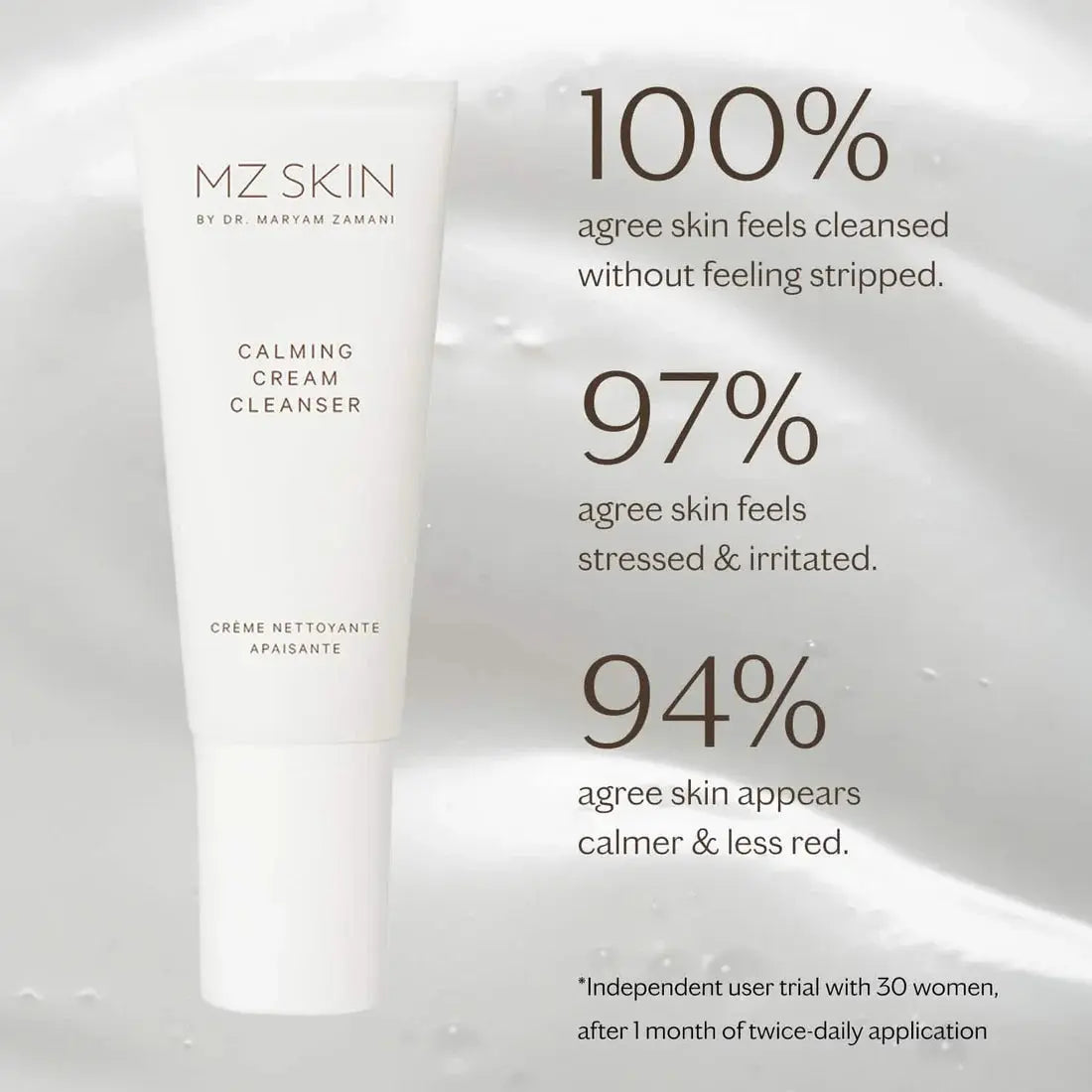 MZ SKIN The Calming Cream Cleanser 100ml MZ Skin