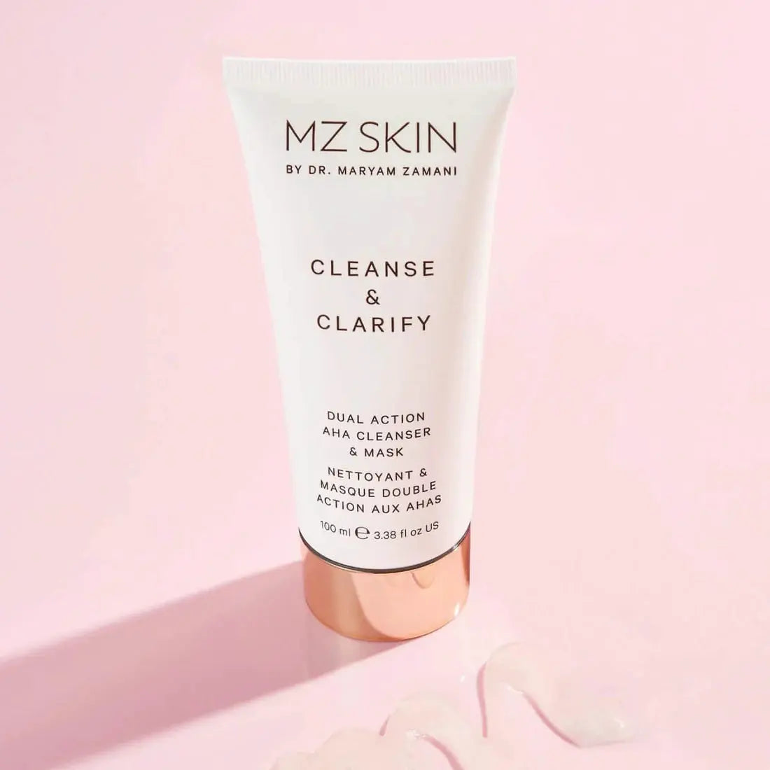 MZ SKIN Cleanse & Clarify Dual Action AHA Cleanser & Mask 100ml MZ SKIN