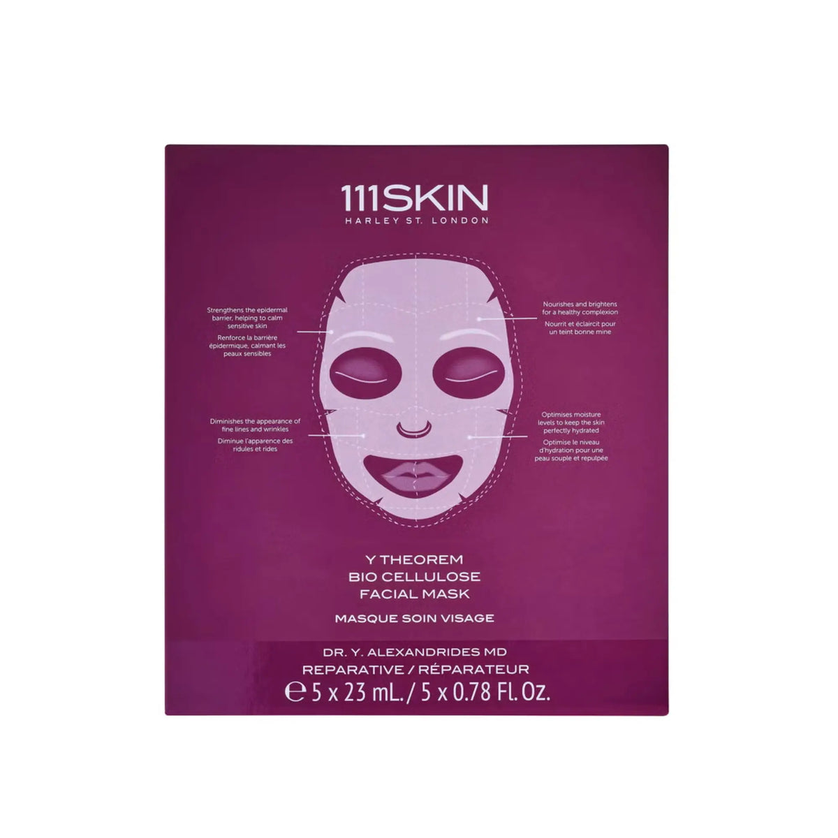 Y Theorem Bio Cellulose Facial Mask Box 5 Masks