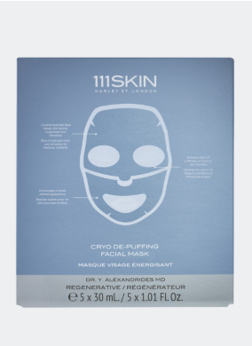 111SKIN Cryo De-Puffing Facial Mask Box - 5 Masks