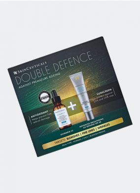 Skinceuticals Double Defense Silymarin Kit + FREE Oil Shield UV Defense Sunscreen SPF50